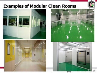 Examples of Modular Clean Rooms
38
 