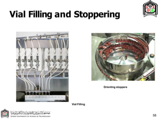 Vial Filling and Stoppering
Orienting stoppers
58
Vial Filling
 