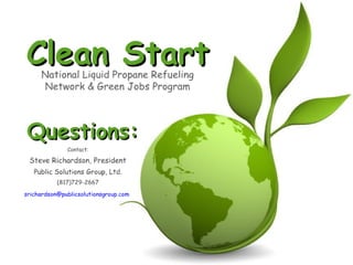 Clean Start  stakeholder presentation(coming soon)