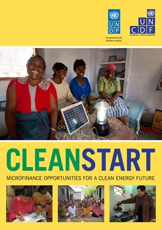 CleanStartMicrofinance Opportunities for A Clean Energy Future
 