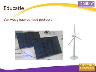 Educatie 
Van vraag naar aanbod gestuurd  