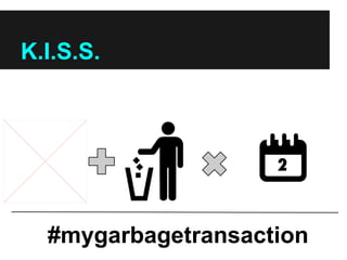 K.I.S.S.
#mygarbagetransaction
 