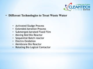 Cleantech MBBR sewage treatment plant Presentation | PDF