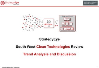 StrategyEye South West  Clean Technologies  Review Trend Analysis and Discussion 