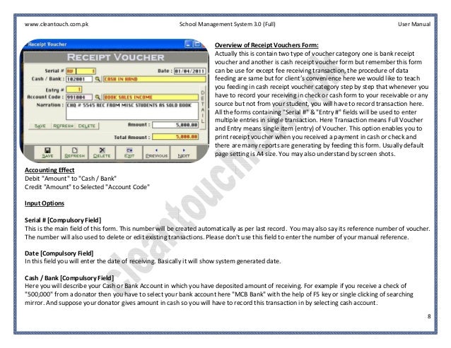 Voucher Management System User