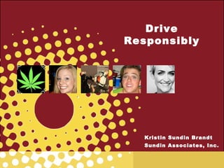 Drive
Responsibly




   Kristin Sundin Brandt
   Sundin Associates, Inc.
 