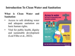 Clean Water and Sanitation (Access to safe drinking water and adequate ...