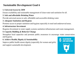 Clean Water and Sanitation (Access to safe drinking water and adequate ...