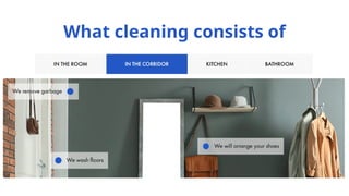 What cleaning consists of
 