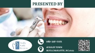 PRESENTED BY
980-297-7071
AYRSLEY TOWN
BLVD,CHARLOTTE, NC 28273
 