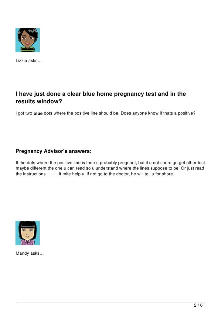 Clear Blue Pregnancy Test Results Clear Blue Pregnancy Test Results