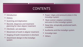 Power Ridge Unvisalign CLEAR ALIGNERS Basic And Types Of Attachment | PPTX