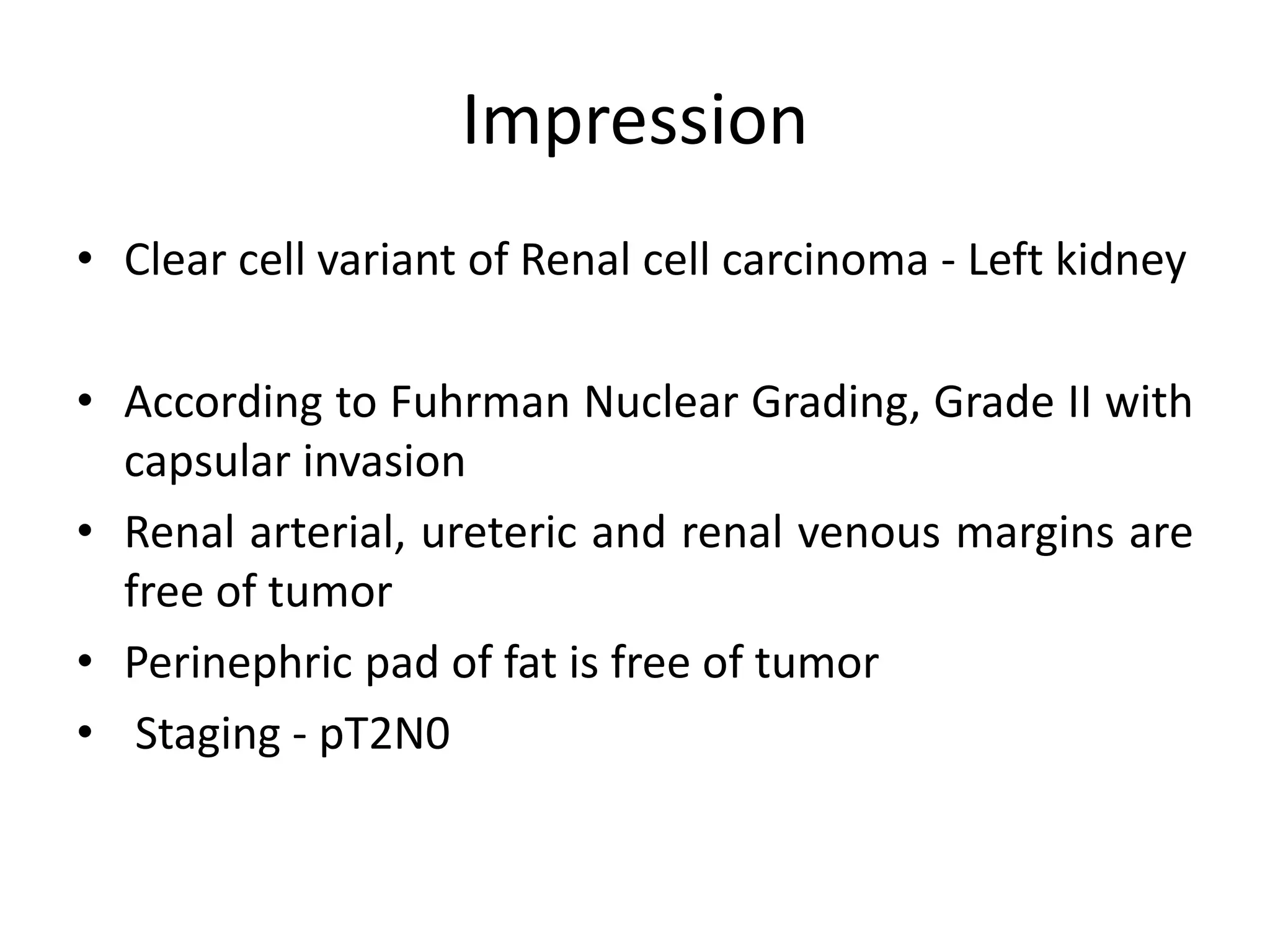Clear cell variant of renal cell acrcinoma | PPTX