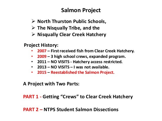 clear creek hatchery north thurston public schools volunteer project north thurston public schools