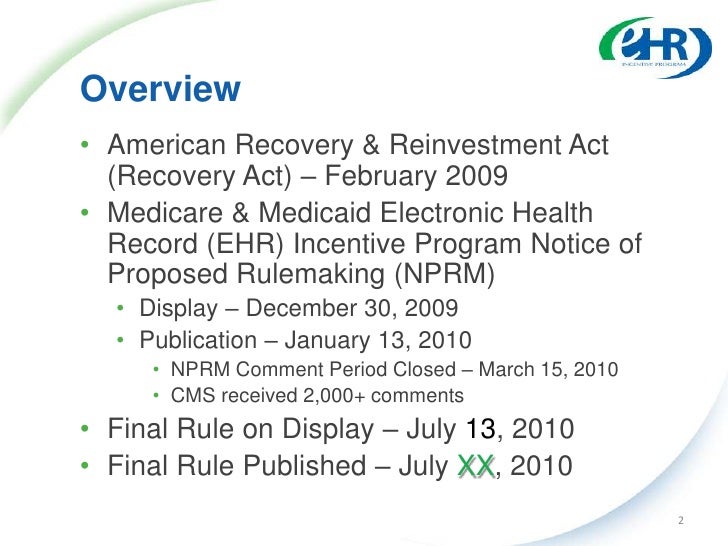 CMS Meaningful Use Rule Announcement 7 13 2010 Cms meaningful use rule announcement 7 13 2010