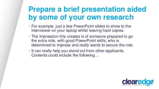 what makes you stand out from other applicants