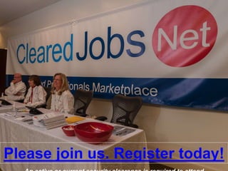 Please join us. Register today!
 