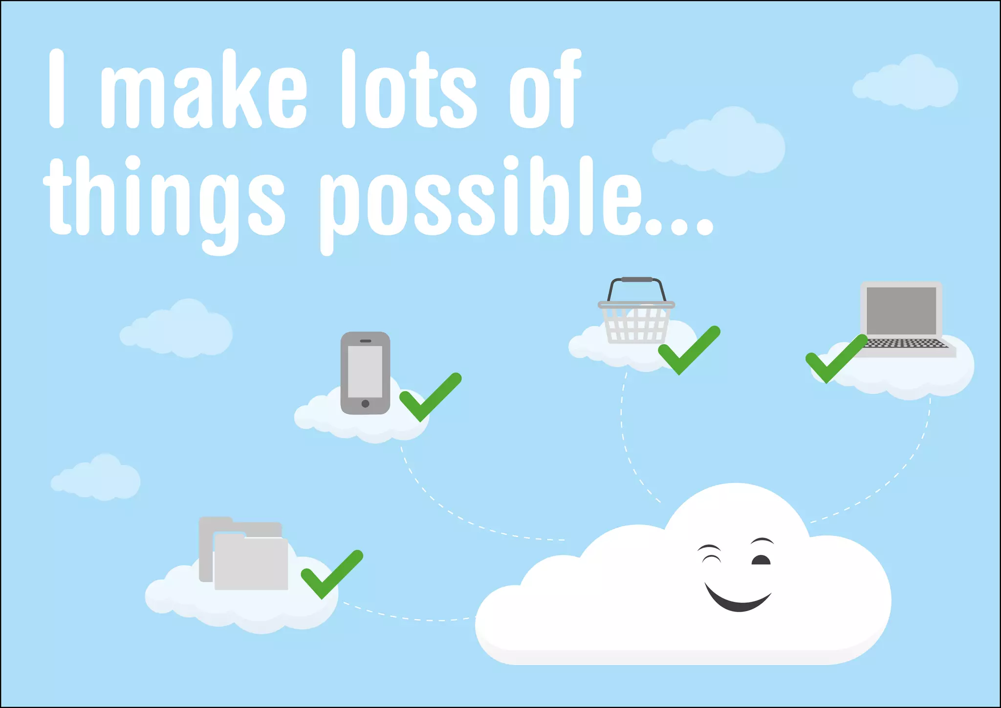 I make lots of
things possible...
 