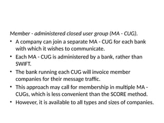 Cug System Clearing and Settlement (1) pptx important | PPTX
