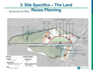 3. Site Specifics – The Land
Reuse Planning• Restaurant & Office
 