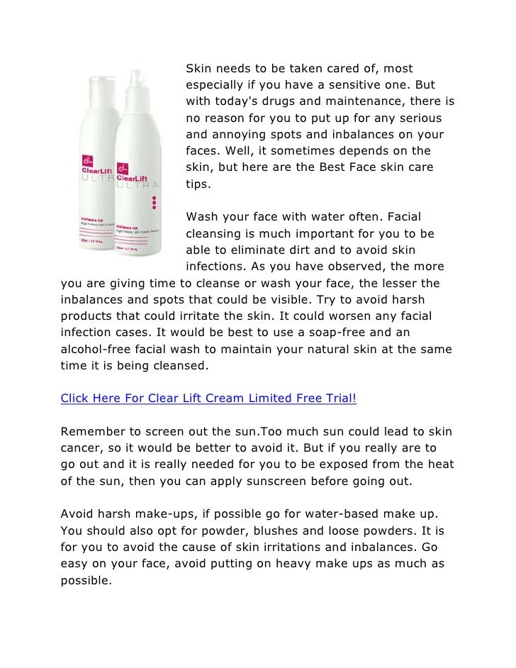 face maintenance tips