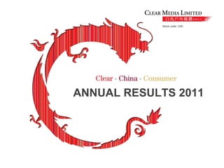 ANNUAL RESULTS 2011
 