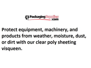 Clear poly sheeting