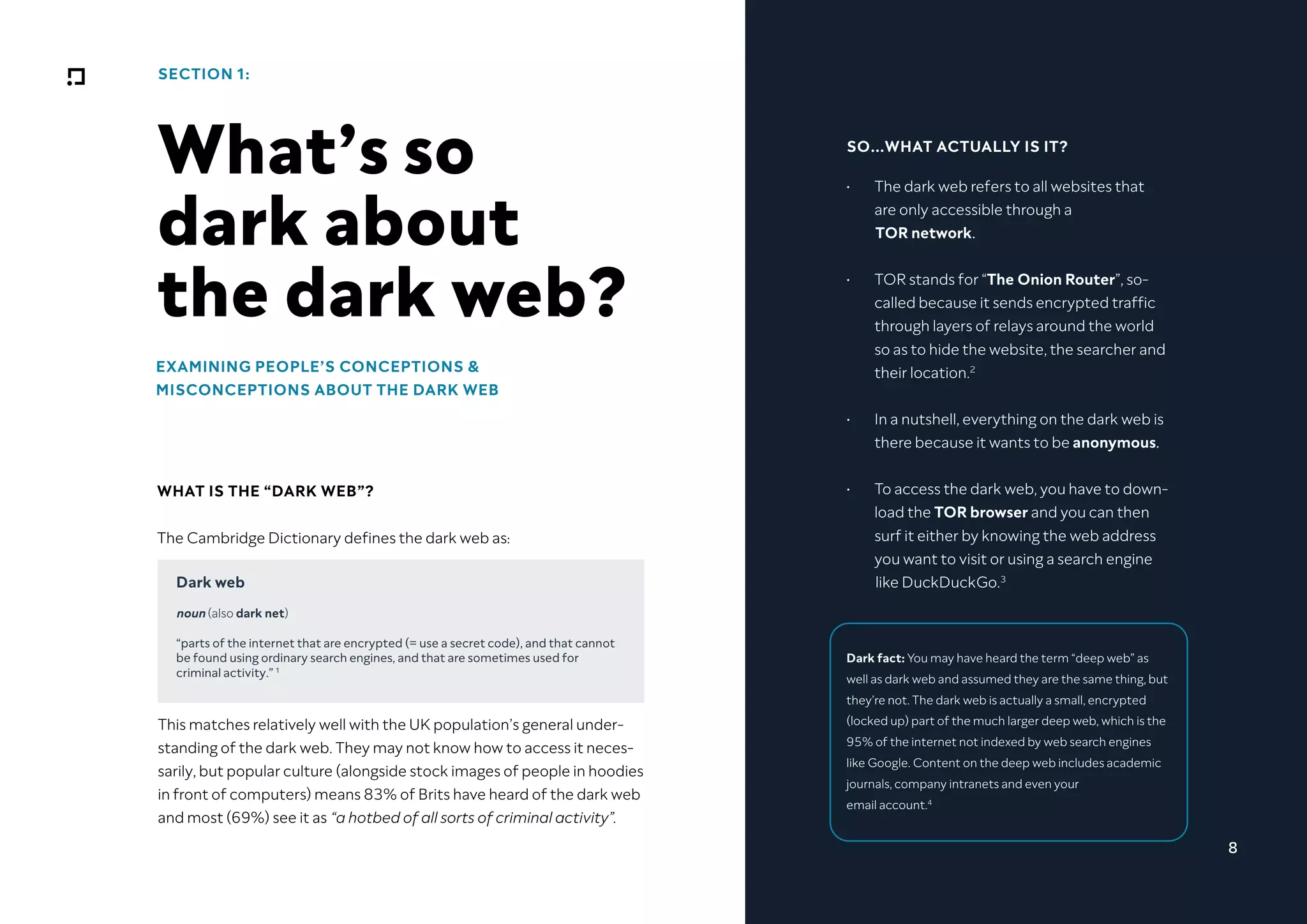 The ClearScore Darkpaper The danger of the dark web 2020