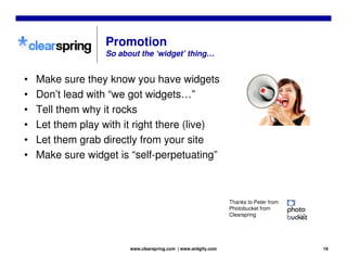 Clearspring Widgetsphere