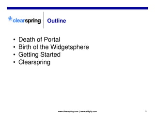 Clearspring Widgetsphere