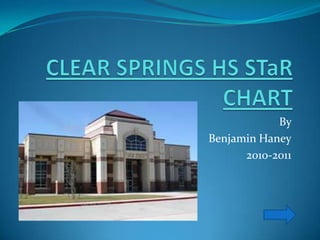 CLEAR SPRINGS HS STaR CHART By  Benjamin Haney 2010-2011 