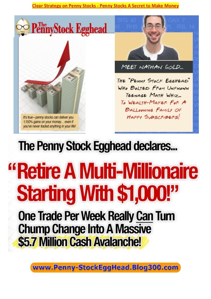 Clear Strategy on Penny Stocks - Penny Stocks A Secret to ...