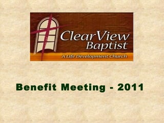 Benefit Meeting - 2011 