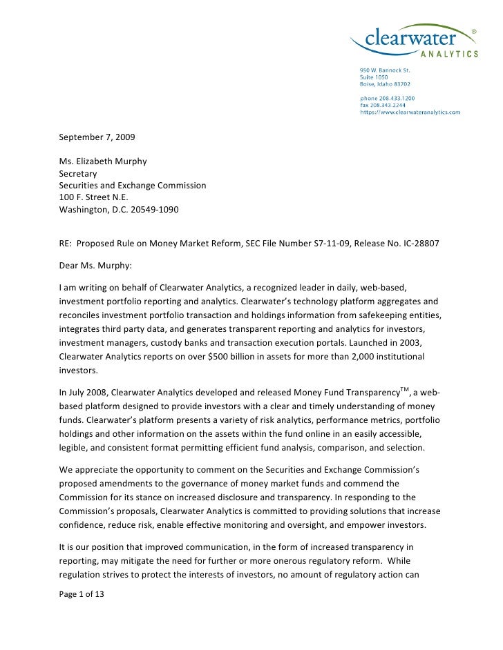 Clearwater Analytics SEC Comment Letter