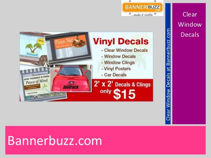 Say About Your Business Menu Or Product With Clear Window Decals