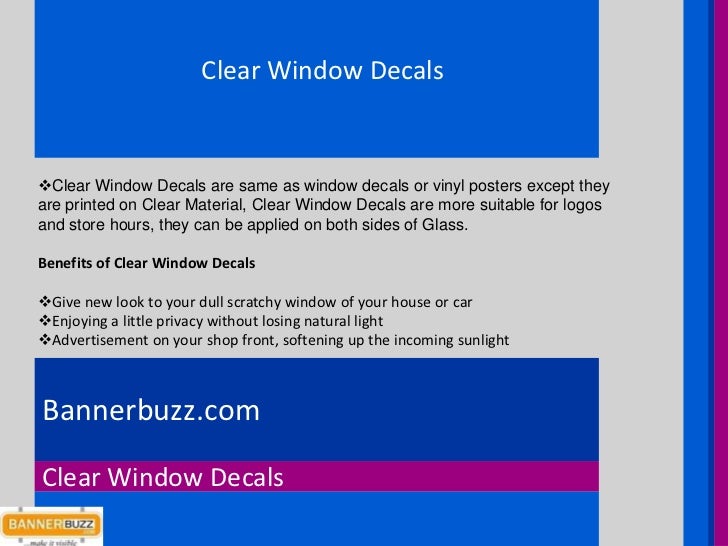 Say About Your Business Menu Or Product With Clear Window Decals