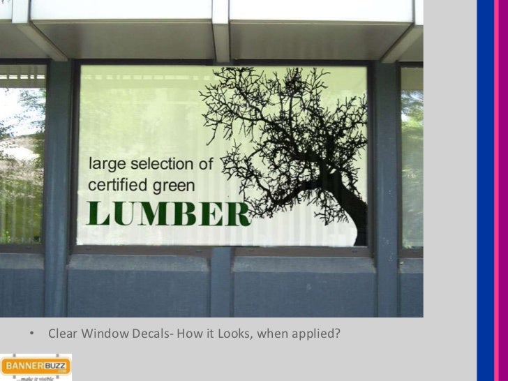 Say About Your Business Menu Or Product With Clear Window Decals