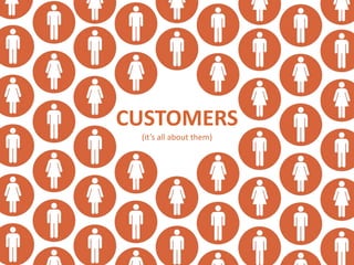 CUSTOMERS
 (it’s all about them)
 