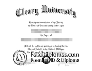 Cleary University degree