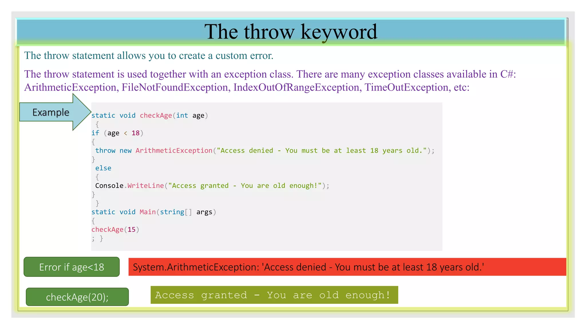 Exception Handling in C PPT