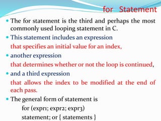 C lecture 3 control statements slideshare | PPSX