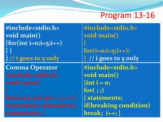 C lecture 3 control statements slideshare | PPSX