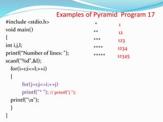 C lecture 4 nested loops and jumping statements slideshare | PPSX