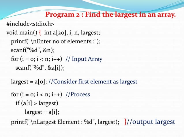 C Programming : Arrays | PPT