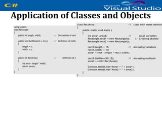 C# classes objects | PPTX
