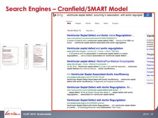 2015CLEF 2015 Grefenstette - 15
Search Engines – Cranfield/SMART Model
 
