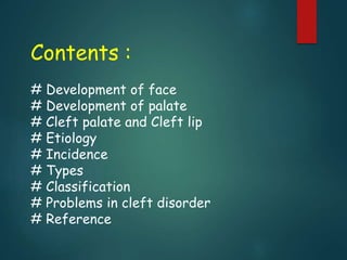 Cleft lip and cleft palate | PPTX