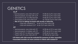 Clpc Generational Rates Cleft lip and palate | PPTX
