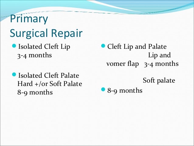 Cleft Lip And Palate Ppt