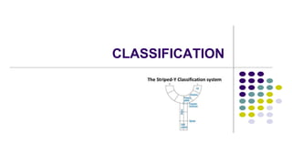 CLASSIFICATION
 